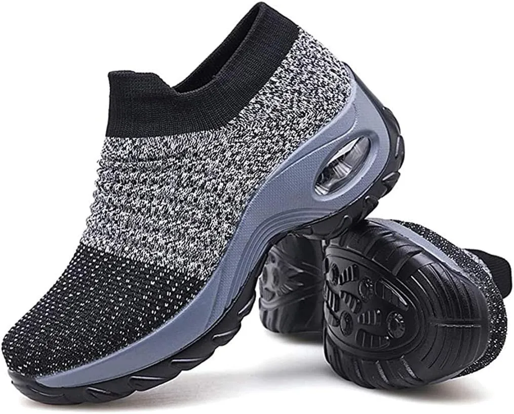 Super Soft Women’s Walking Shoes Ladies Soft Comfy Sole Sneakers Sock Shoes