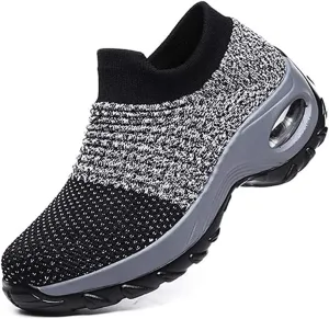 Super Soft Women’s Walking Shoes Ladies Soft Comfy Sole Sneakers Sock Shoes