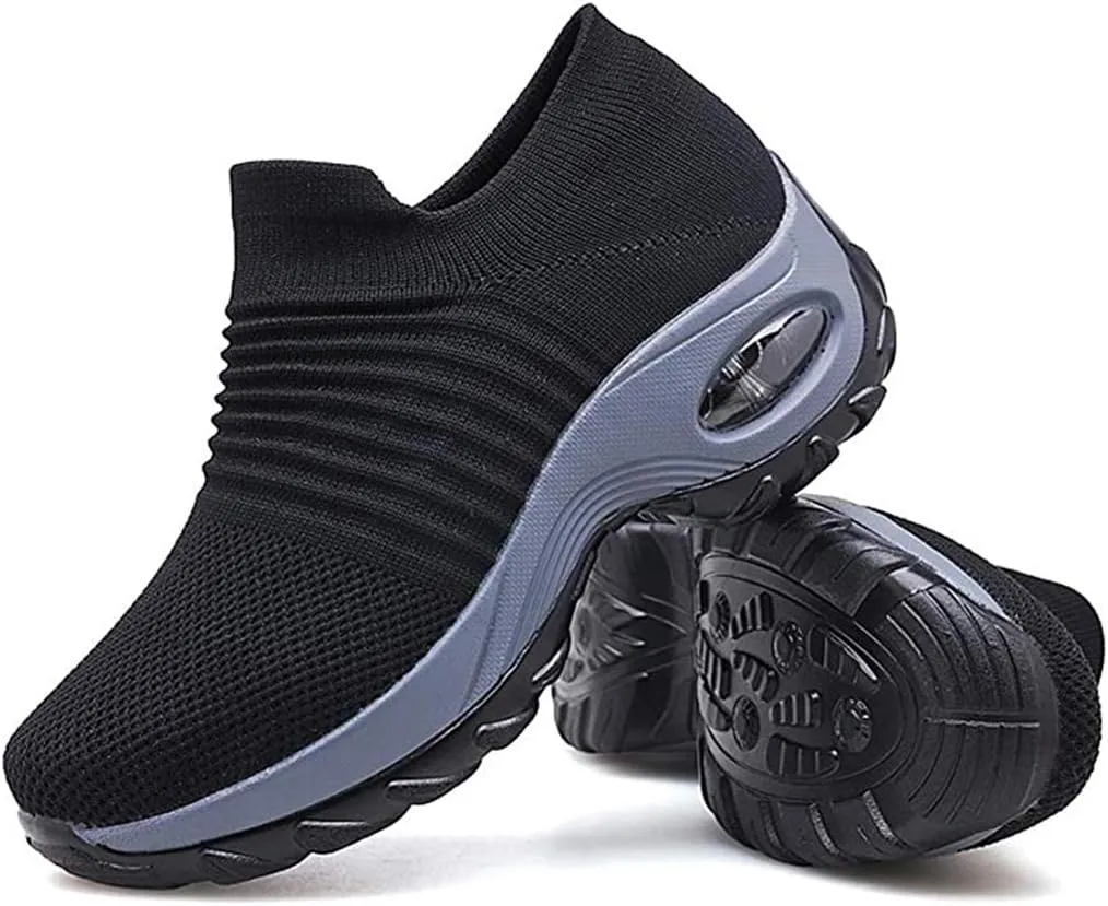 Super Soft Women’s Walking Shoes Ladies Soft Comfy Sole Sneakers Sock Shoes
