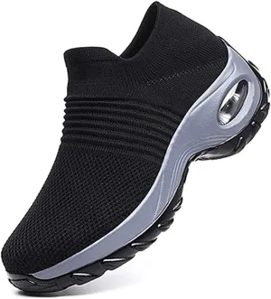 Super Soft Women’s Walking Shoes Ladies Soft Comfy Sole Sneakers Sock Shoes