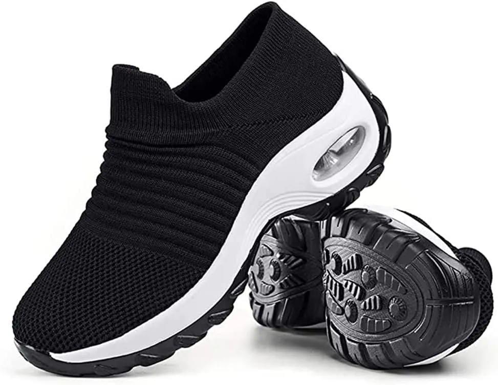 Super Soft Women’s Walking Shoes Ladies Soft Comfy Sole Sneakers Sock Shoes