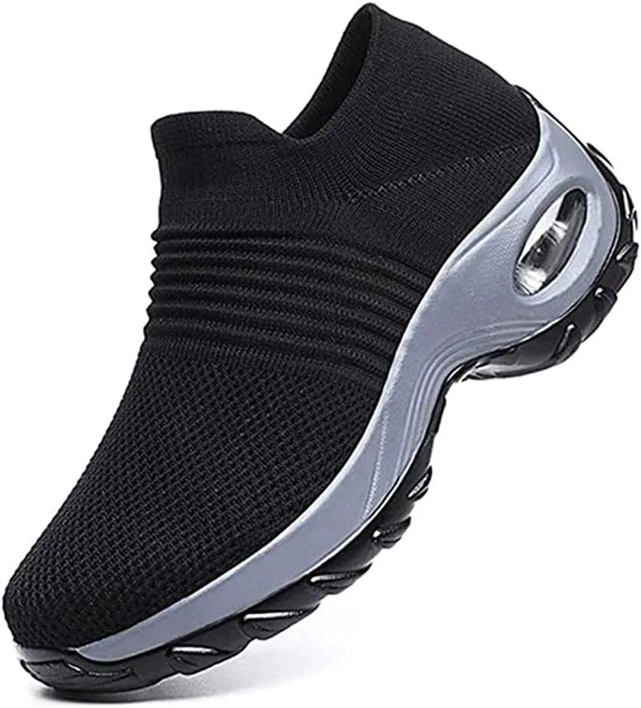 Super Soft Women’s Walking Shoes Ladies Soft Comfy Sole Sneakers Sock Shoes