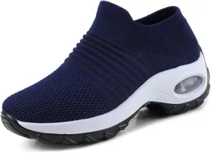 Super Soft Women’s Walking Shoes Ladies Soft Comfy Sole Sneakers Sock Shoes