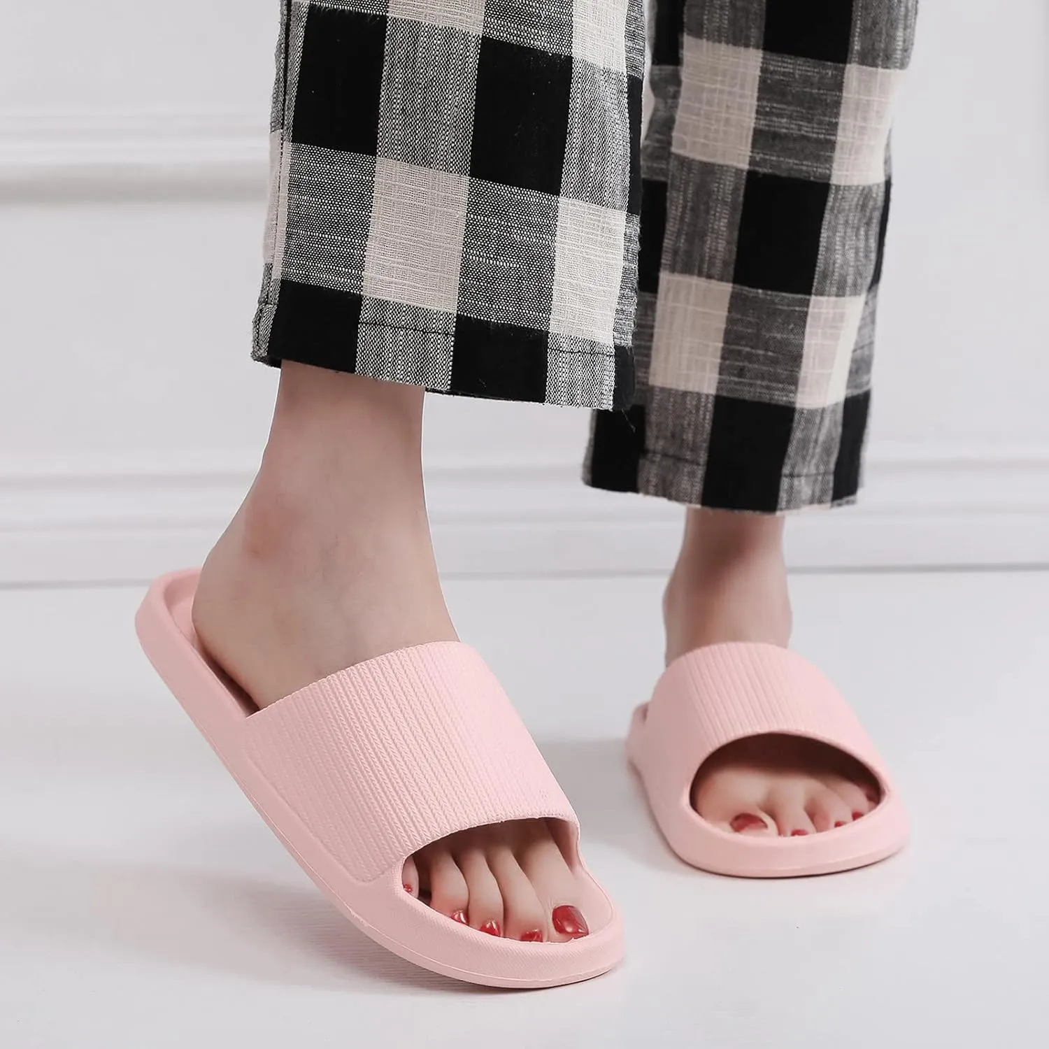 Swimming Sandals for Men Sport Post Run Recovery Slide Sandal Bathroom and Pool Sandals Indoor Slipper for Gym Soft Sole