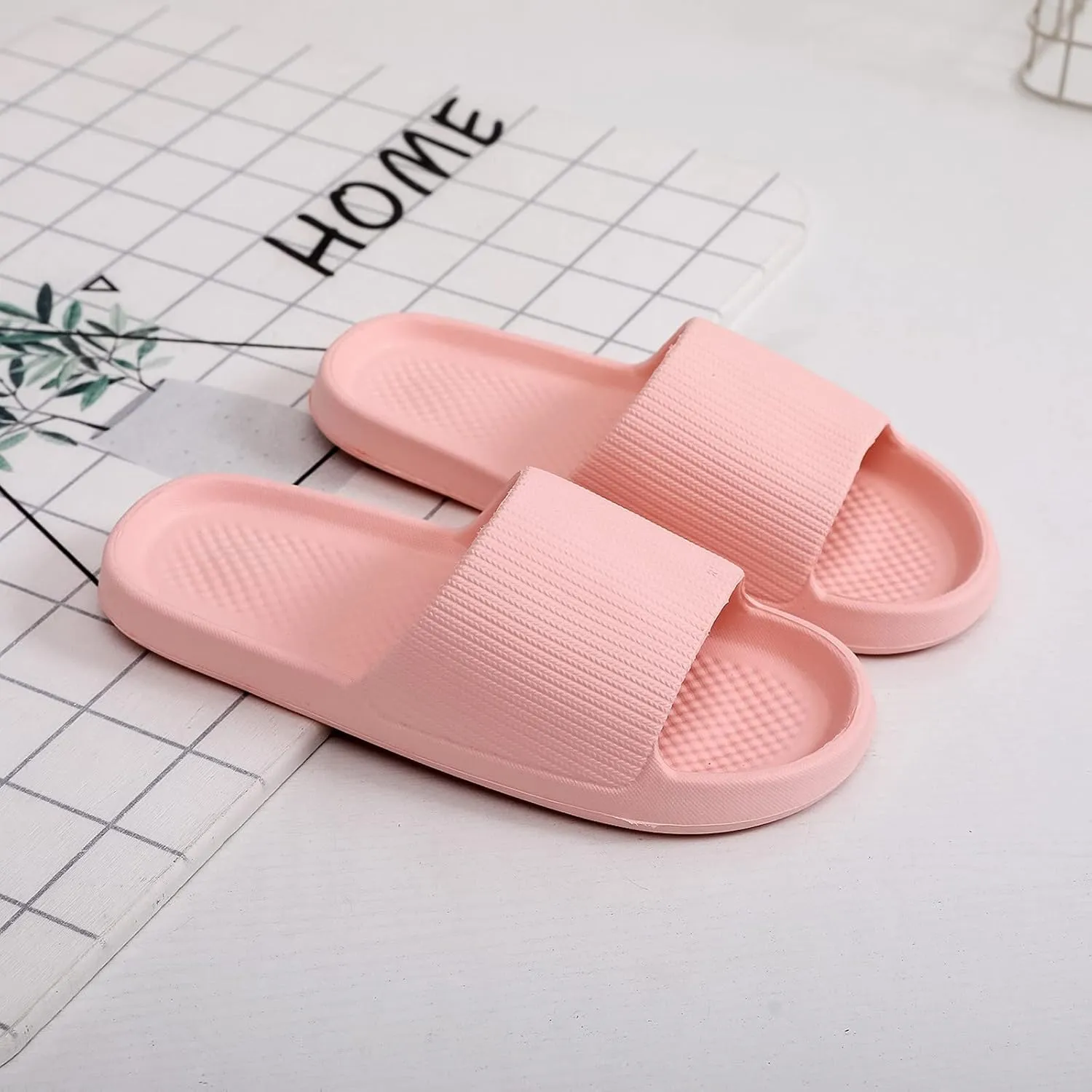 Swimming Sandals for Men Sport Post Run Recovery Slide Sandal Bathroom and Pool Sandals Indoor Slipper for Gym Soft Sole