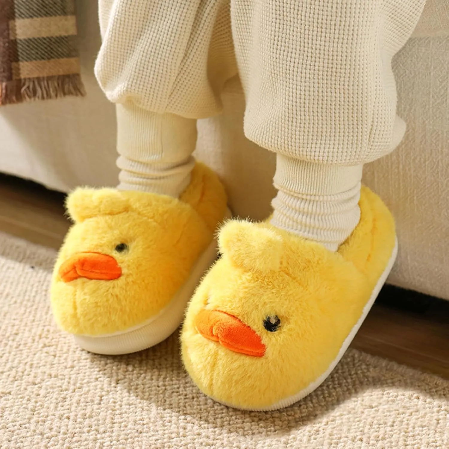 Toddler Boys Girls Dinosaur Slippers Kids Warm House Shoes Indoor Bedroom Shoes