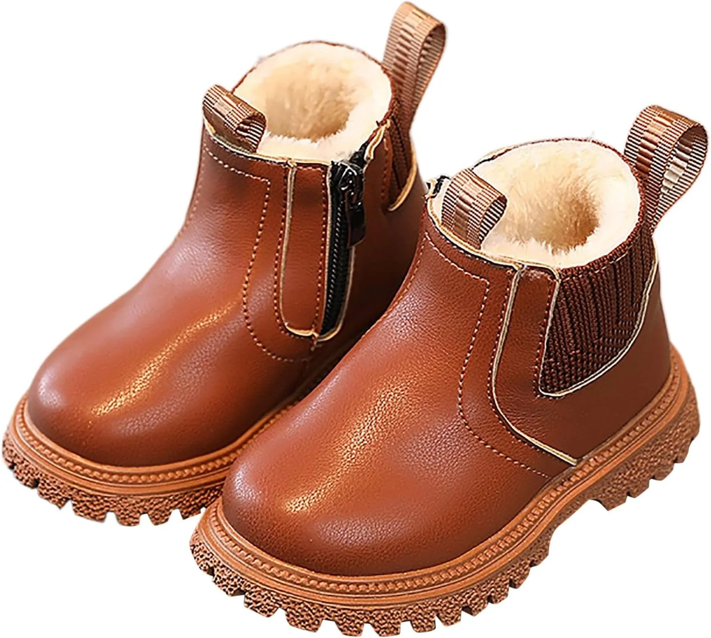 Toddler Walking Shoes Ankle Boots Winter Snow Boots for Infant Shoes High Top Combat Ankle Boots Baby Lightweight Slip on First Walker,Winter Warm Shoes Walking Shoes Boy Girl Outdoor Booties