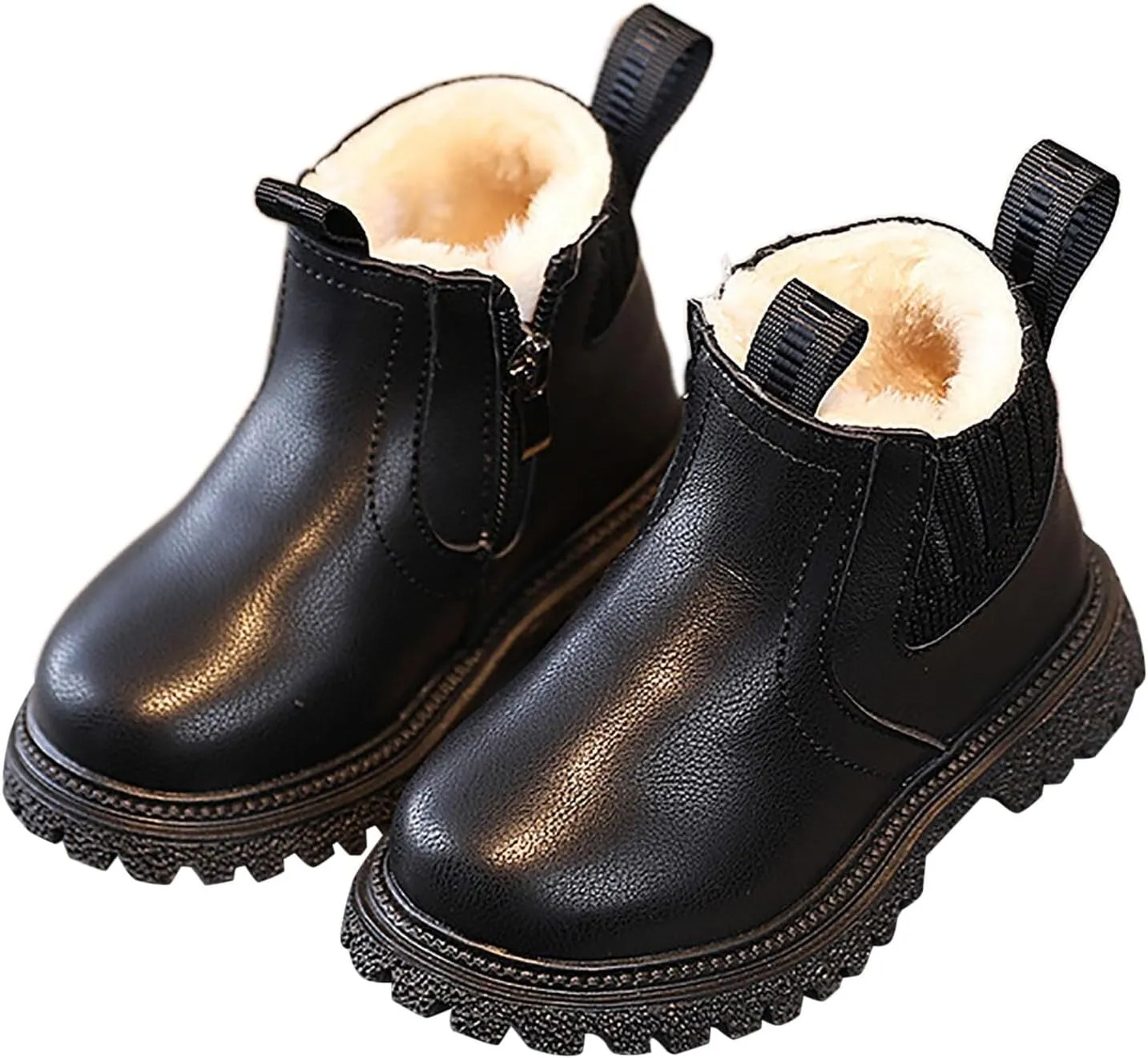 Toddler Walking Shoes Ankle Boots Winter Snow Boots for Infant Shoes High Top Combat Ankle Boots Baby Lightweight Slip on First Walker,Winter Warm Shoes Walking Shoes Boy Girl Outdoor Booties