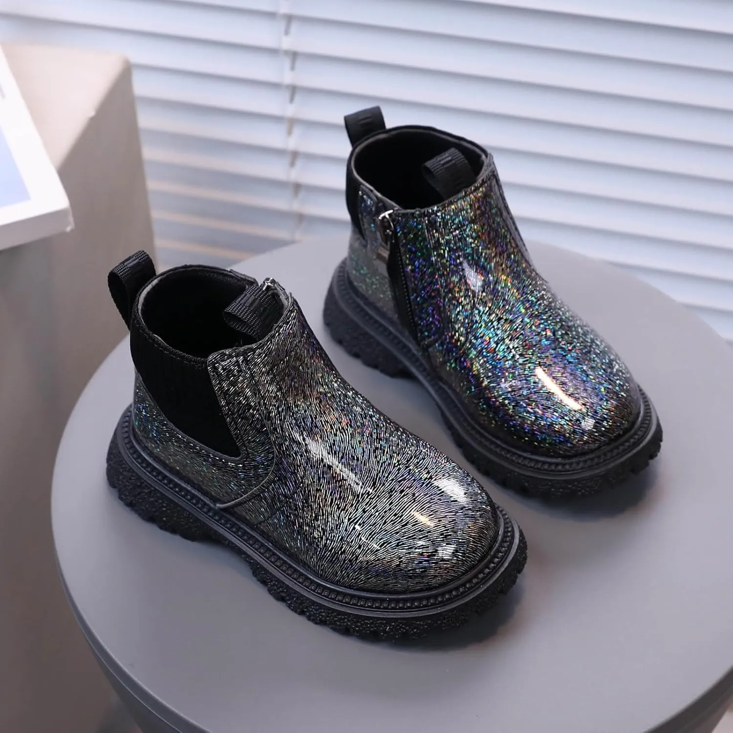 Toddler Walking Shoes Ankle Boots Winter Snow Boots for Infant Shoes High Top Combat Ankle Boots Baby Lightweight Slip on First Walker,Winter Warm Shoes Walking Shoes Boy Girl Outdoor Booties