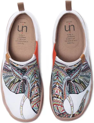 UIN Women's Art Travel Slip-On Shoes Casual Lightweight Breathable Flats Comfortable Loafers
