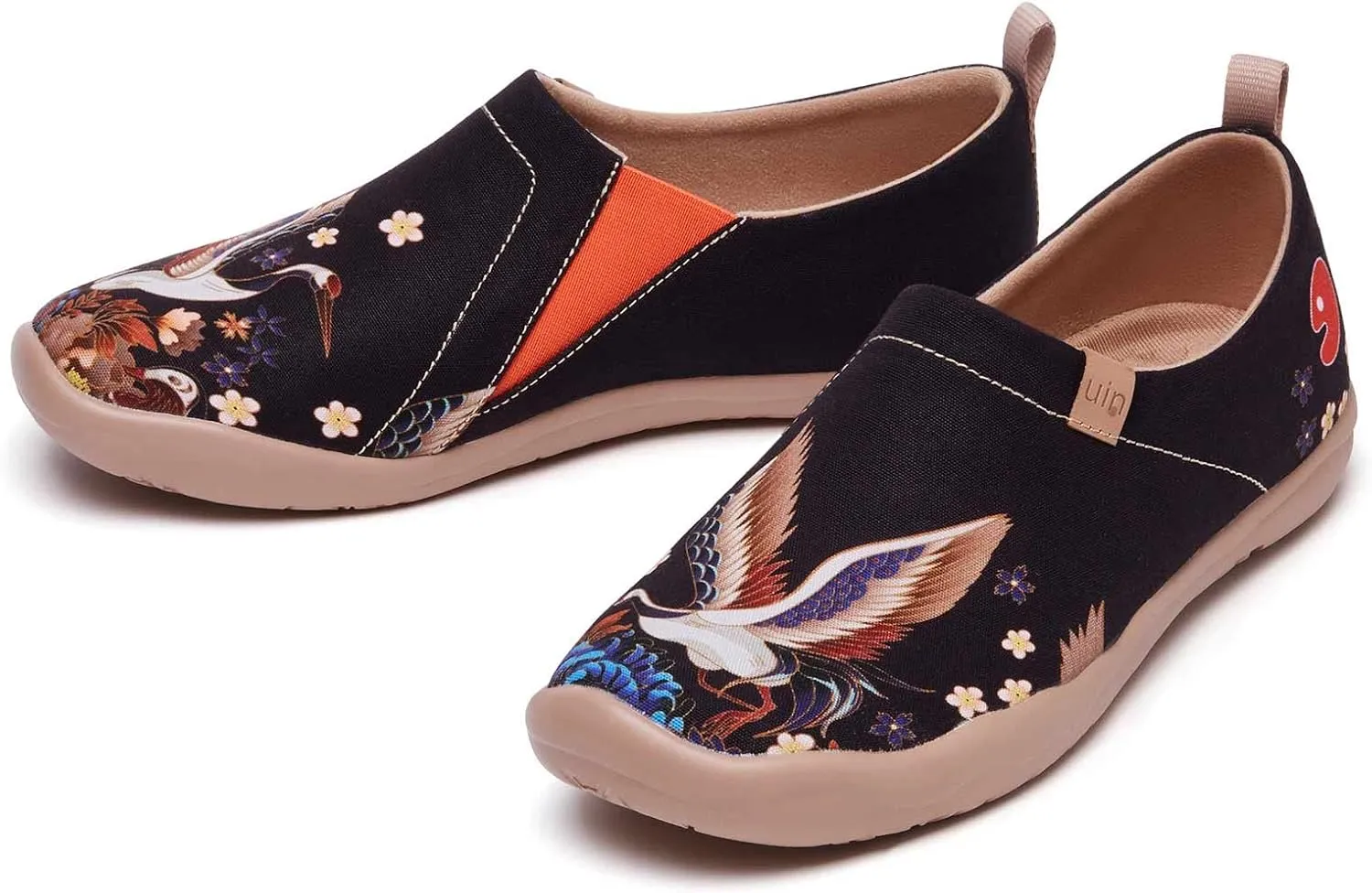 UIN Women's Art Travel Slip-On Shoes Casual Lightweight Breathable Flats Comfortable Loafers