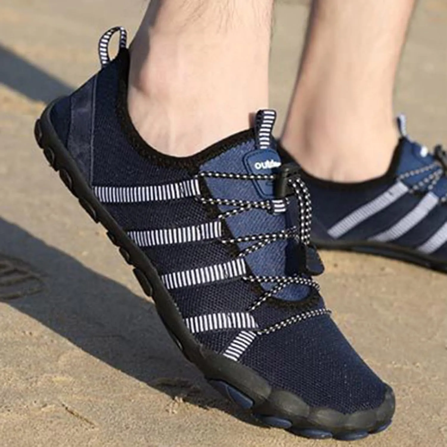 Water Shoes Men Wide Breathable Non Slip Athletic Water Shoes for Hiking Water Shoes for Men Wide Width Outdoor Water Sandal for Water Sports Travel Walk