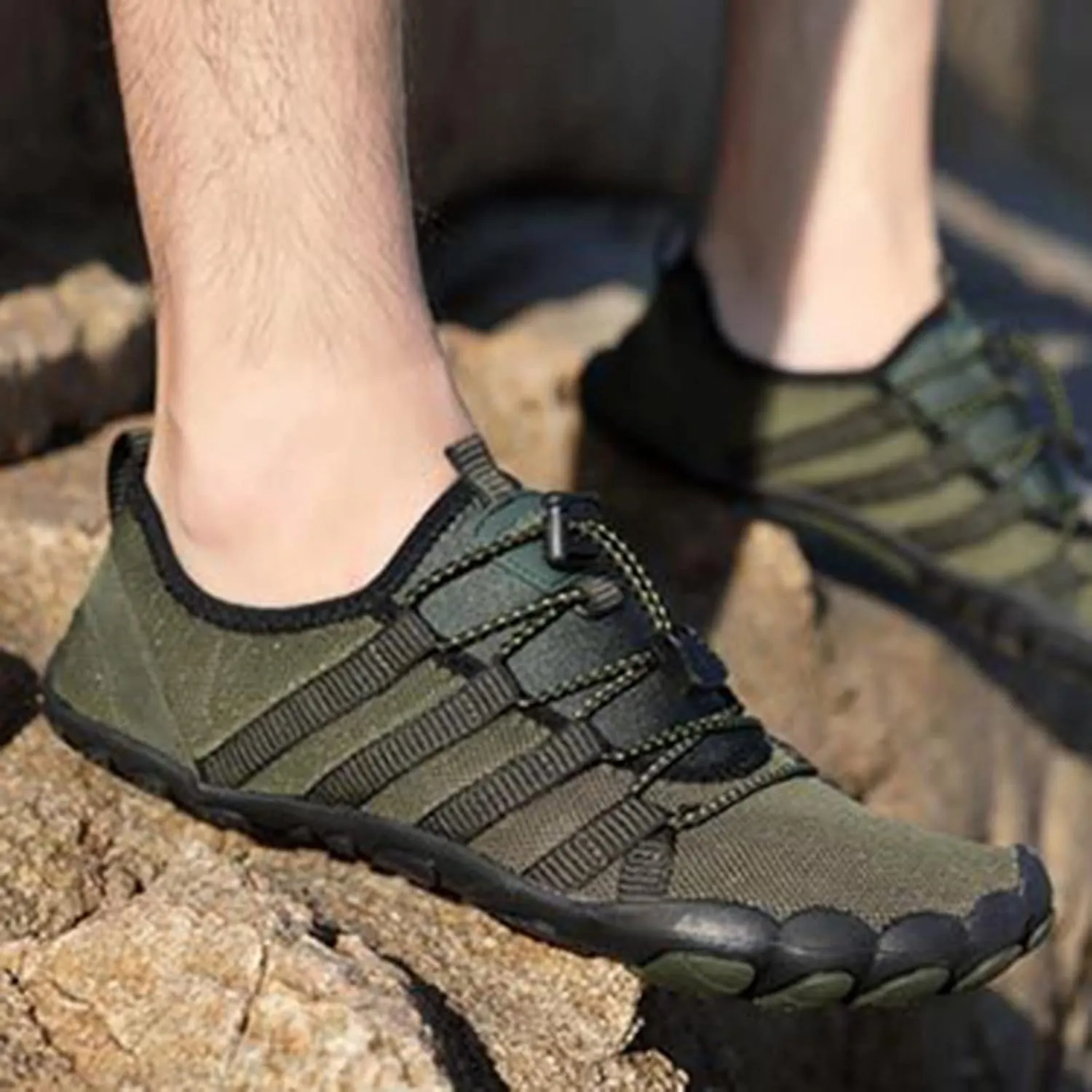 Water Shoes Men Wide Breathable Non Slip Athletic Water Shoes for Hiking Water Shoes for Men Wide Width Outdoor Water Sandal for Water Sports Travel Walk