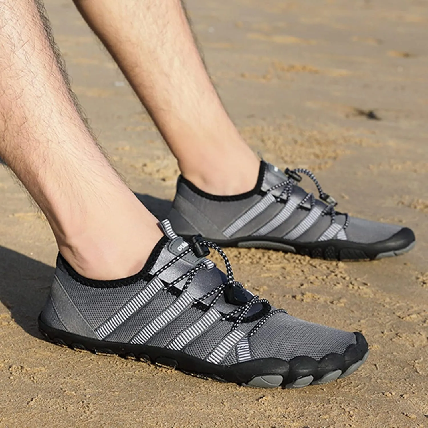 Water Shoes Men Wide Breathable Non Slip Athletic Water Shoes for Hiking Water Shoes for Men Wide Width Outdoor Water Sandal for Water Sports Travel Walk