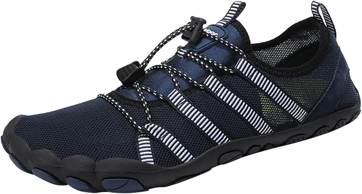 Water Shoes Men Wide Breathable Non Slip Athletic Water Shoes for Hiking Water Shoes for Men Wide Width Outdoor Water Sandal for Water Sports Travel Walk