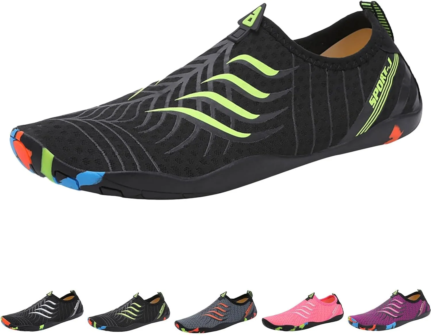 Water Shoes Men Wide Toe Breathable Barefoot Shoes Women Hiking for Boating Fishing Diving Surfing