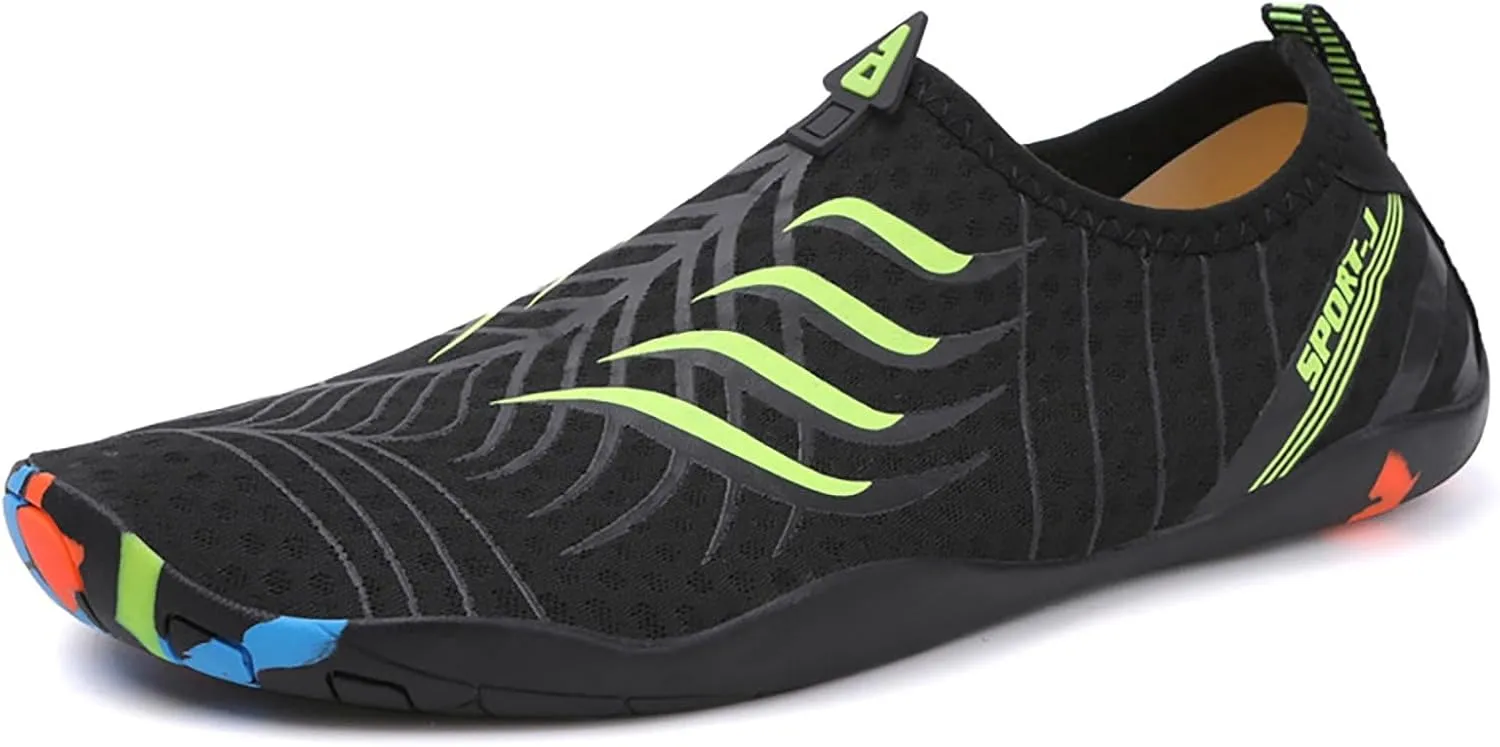 Water Shoes Men Wide Toe Breathable Barefoot Shoes Women Hiking for Boating Fishing Diving Surfing