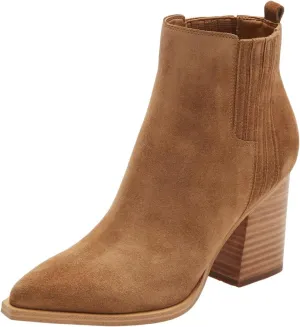 Womens Ankle Boots Chunky High Heel Elastic Booties Pointed Toe Pull On Shoes Party Working Daily Size 4-16 US