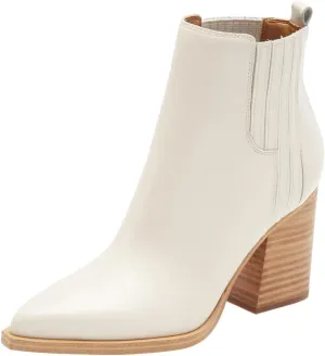 Womens Ankle Boots Chunky High Heel Elastic Booties Pointed Toe Pull On Shoes Party Working Daily Size 4-16 US