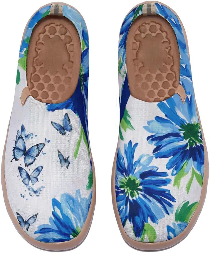 Women's Art Travel Slip-On Loafers Casual Shoes Lightweight Breathable Flats Comfortable Sneakers Garden Series
