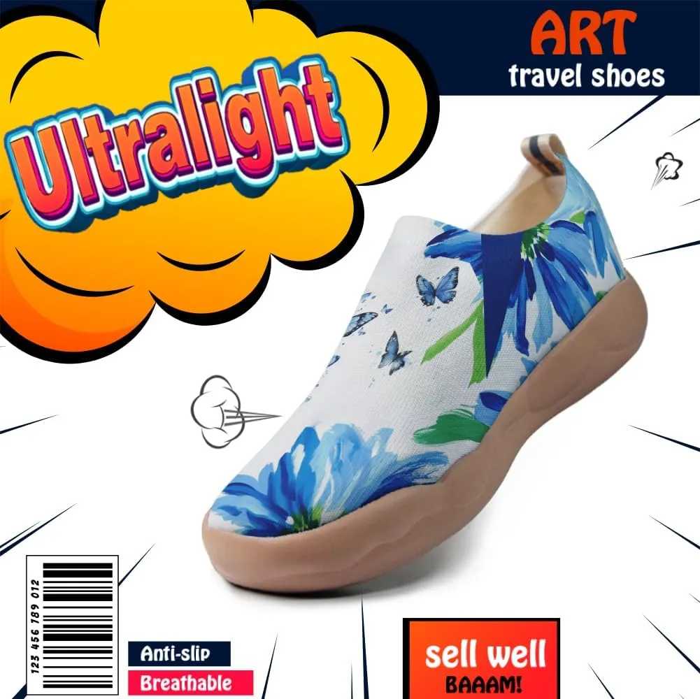 Women's Art Travel Slip-On Loafers Casual Shoes Lightweight Breathable Flats Comfortable Sneakers Garden Series