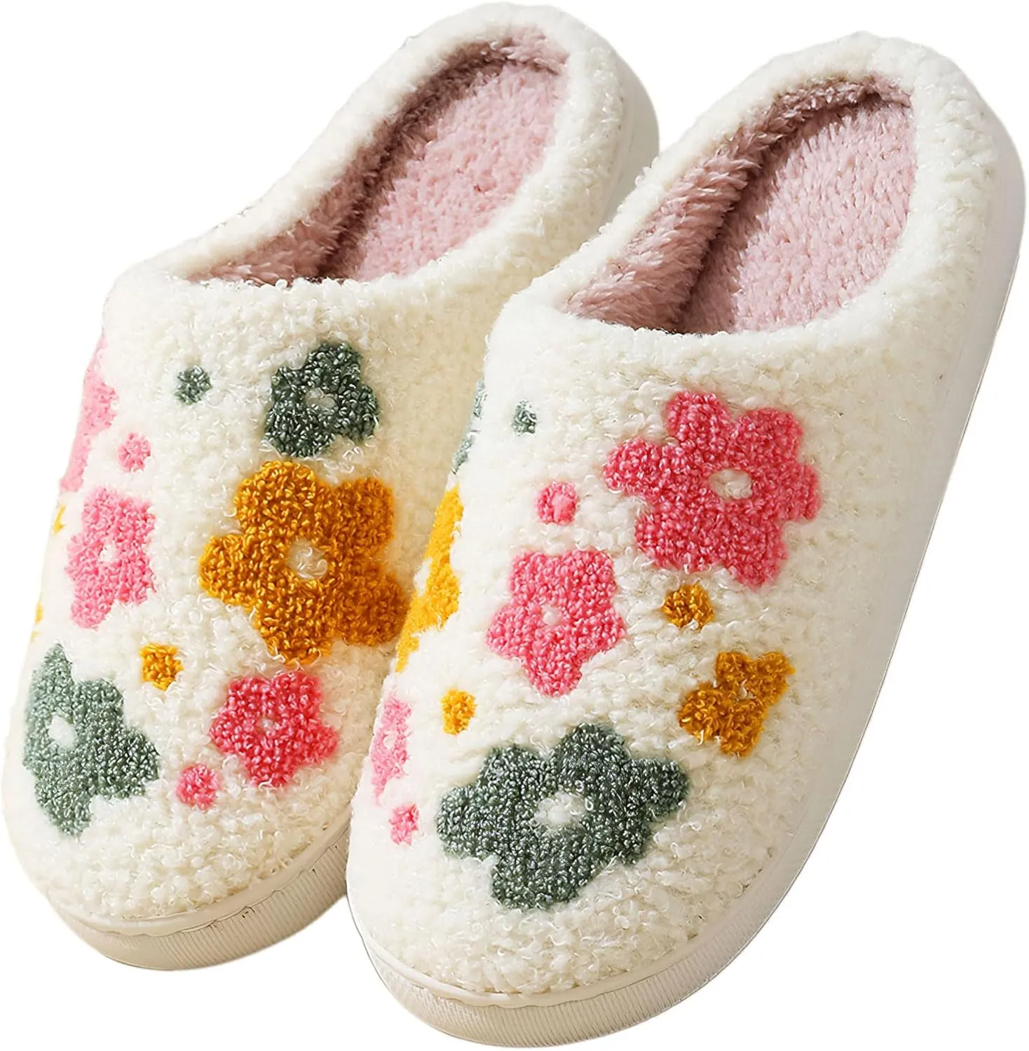 Women's Men's Funny Animal Slippers Cute Cartoon Plush Warm Comfy Couple Indoor Outdoor Home Shoes