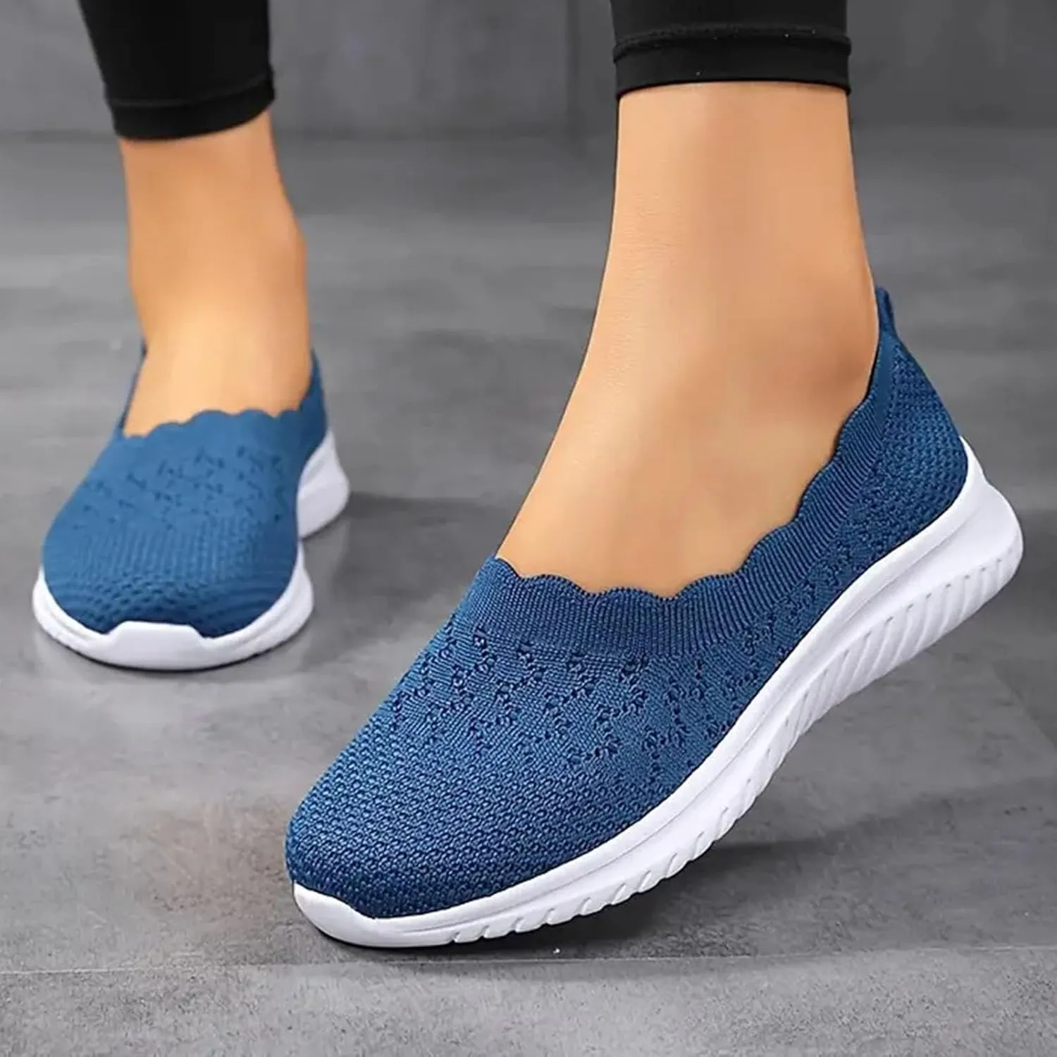 Womens Orthopedic Sneakers Lightweight Comfortable Arch Support Sneaker Breathable Mesh Memory Foam Shoes