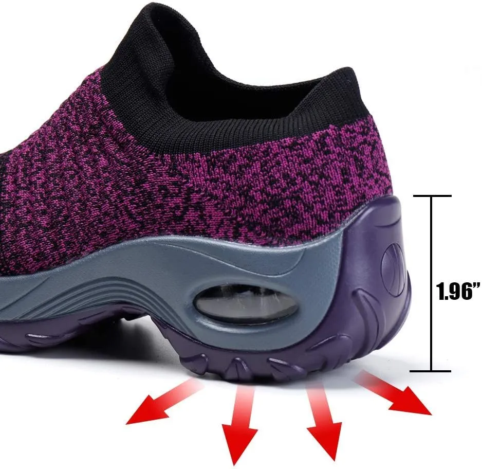 Women's Running Sneakers Air Shock Absorber Mesh Lightweight Breathable Outdoor Sports Jogging Sports Running Shoes