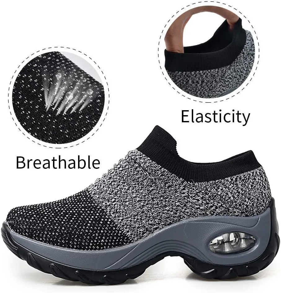 Women's Running Sneakers Air Shock Absorber Mesh Lightweight Breathable Outdoor Sports Jogging Sports Running Shoes