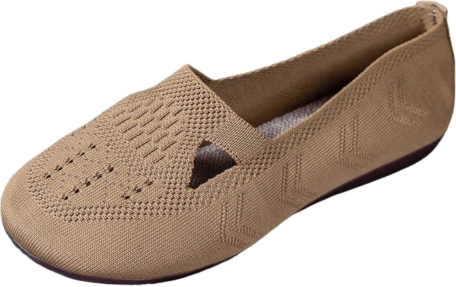 Women's Slip on Loafer Shoes - Mesh Casual Ballet Flat Nurse Walking Sneakers Casual Hollow Out Memory Foam Shoes