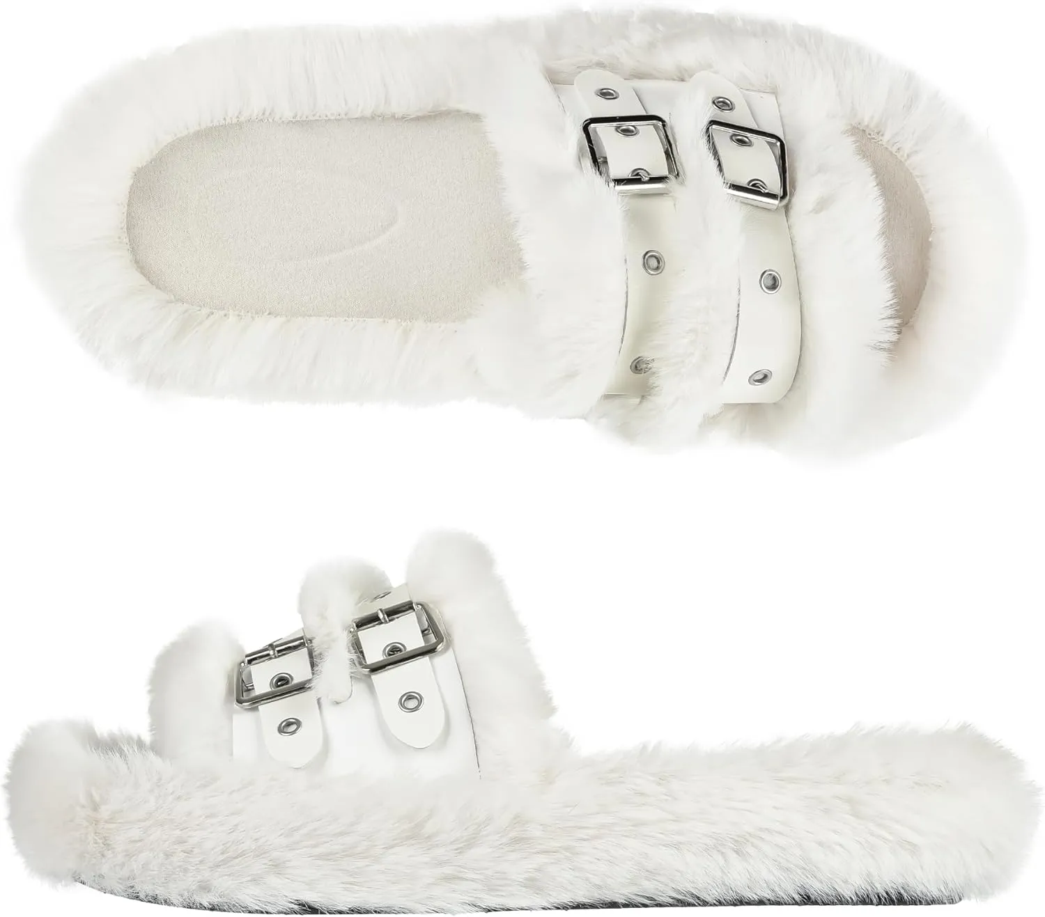 Women's Velvet Slippers Pearl Bow Open Toe Slide House Bedroom Shoes