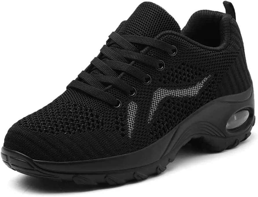 Women's Walking Shoes Arch Support Comfortable Lightweight Mesh Non-Slip Work Shoes Modern Jazz Dance Casual Shoes Thick Sole Loafers
