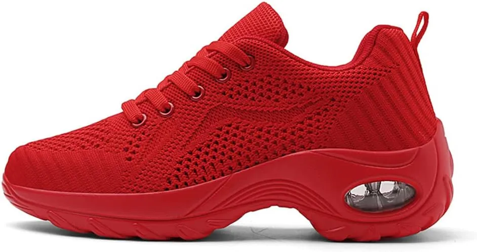 Women's Walking Shoes Arch Support Comfortable Lightweight Mesh Non-Slip Work Shoes Modern Jazz Dance Casual Shoes Thick Sole Loafers