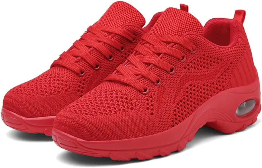 Women's Walking Shoes Arch Support Comfortable Lightweight Mesh Non-Slip Work Shoes Modern Jazz Dance Casual Shoes Thick Sole Loafers