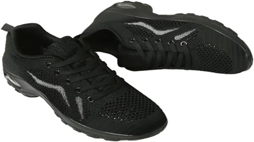 Women's Walking Shoes Arch Support Comfortable Lightweight Mesh Non-Slip Work Shoes Modern Jazz Dance Casual Shoes Thick Sole Loafers