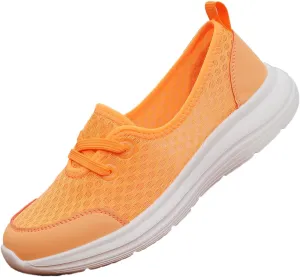 Women's Walking Shoes Soft Sole Mesh Shoe Comfortable Orthopedic Slip-on Breathable Flats Casual Nursing Orthotic Lightweight Shoes Walking Sneaker with Arch Support