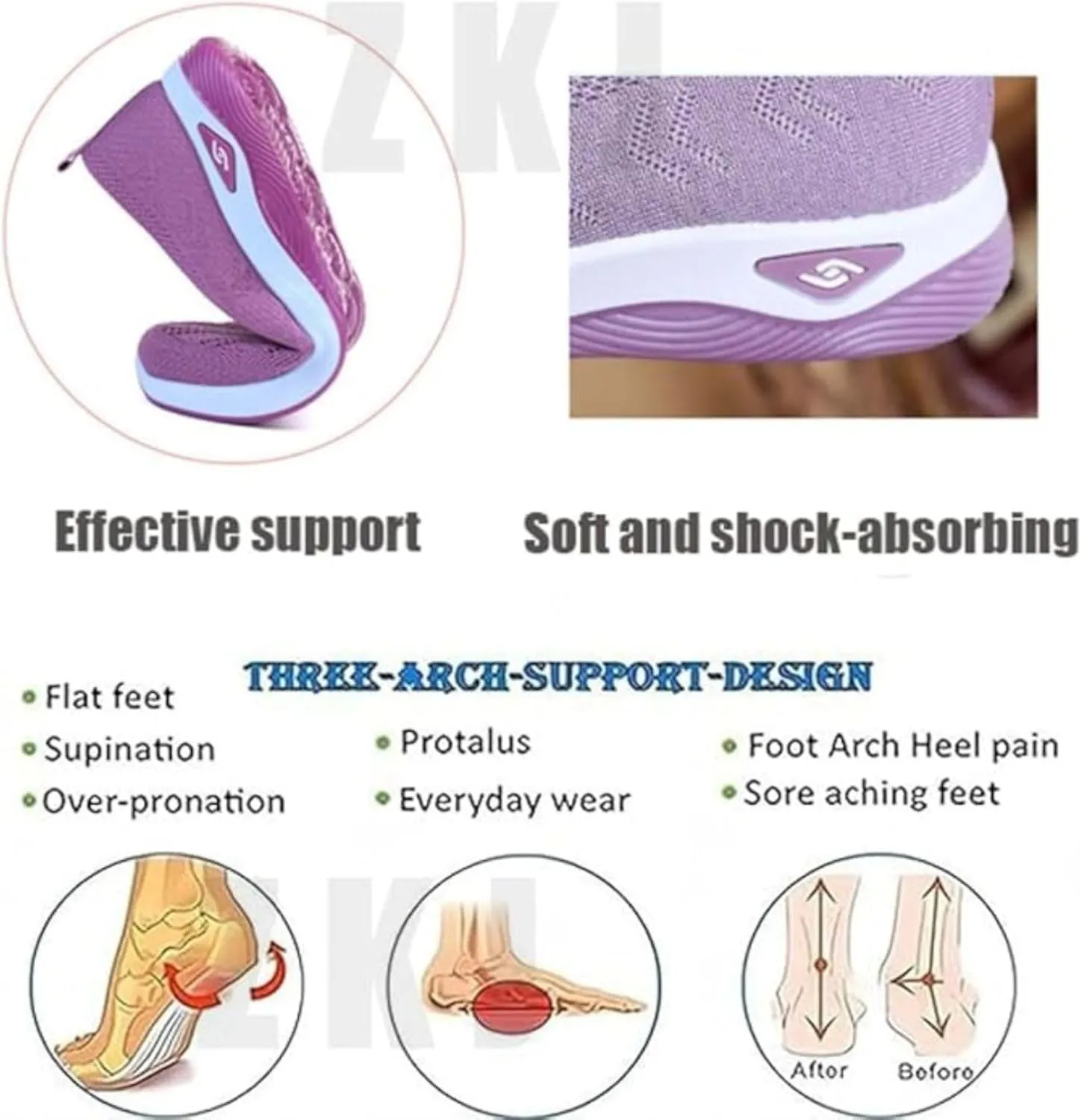 Womens Woven Orthopedic Breathable Soft Shoes Arch Support Walking Shoes Hands Free Shoes Slip On Diabetic Foam Shoes