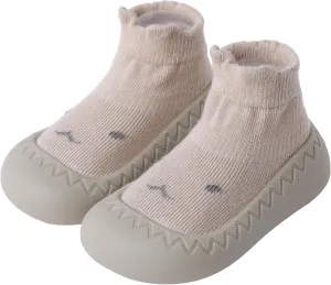 XQ&XG Baby Shoes Infant First Walker Shoes Infant Floor Shoes Indoor Outdoor Non Slip Soft Rubber Sole Breathable Slippers Unisex Sock Shoes Baby Boys Girls Cartoon Slip On Sneakers