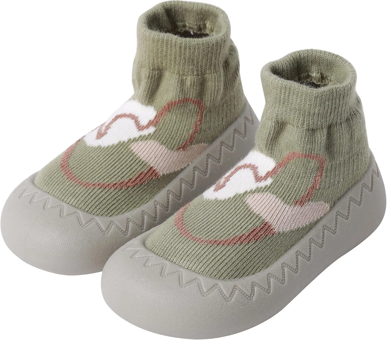 XQ&XG Baby Shoes Infant First Walker Shoes Infant Floor Shoes Indoor Outdoor Non Slip Soft Rubber Sole Breathable Slippers Unisex Sock Shoes Baby Boys Girls Cartoon Slip On Sneakers