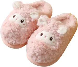 YILANLAN Animal Slippers for Women - Cute Sheep Cozy Winter Plush Soft Adult Home Cotton Slippers