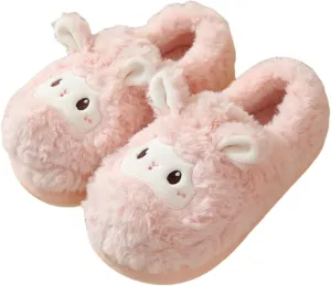 YILANLAN Animal Slippers for Women - Cute Sheep Cozy Winter Plush Soft Adult Home Cotton Slippers