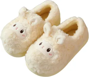 YILANLAN Animal Slippers for Women - Cute Sheep Cozy Winter Plush Soft Adult Home Cotton Slippers