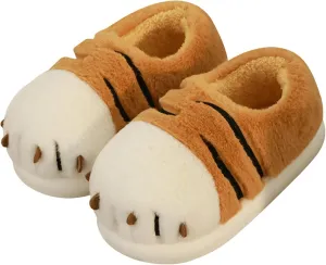 YILANLAN Women's Cute Pig Animal Cow Winter Warm Soft Plush Home Cotton Slippers